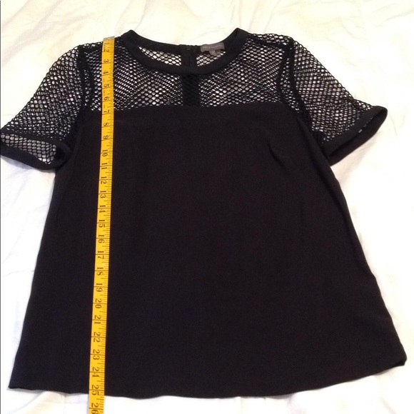 VINCE CAMUTO black fishnet top - Picture 5 of 6